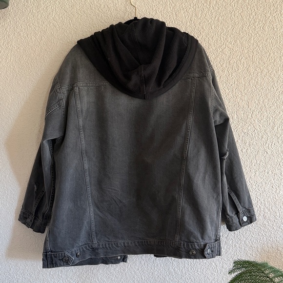 Free People Oversized Flawless Hooded Denim Jacket - Picture 6 of 6